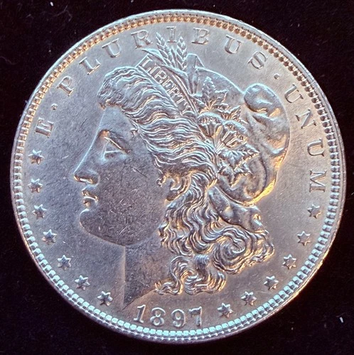 1897-P $1 Morgan Silver Dollar Uncirculated