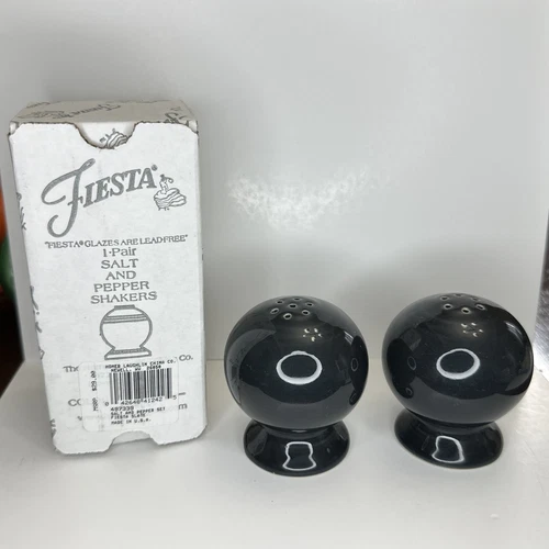 FIESTA SALT & PEPPER SHAKERS  - SLATE - FIESTAWARE - NEW IN BOX