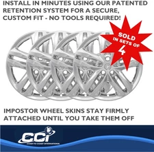 19" Chrome Wheel Covers Set of 4 Fits 2018-2024 Chevrolet Equinox