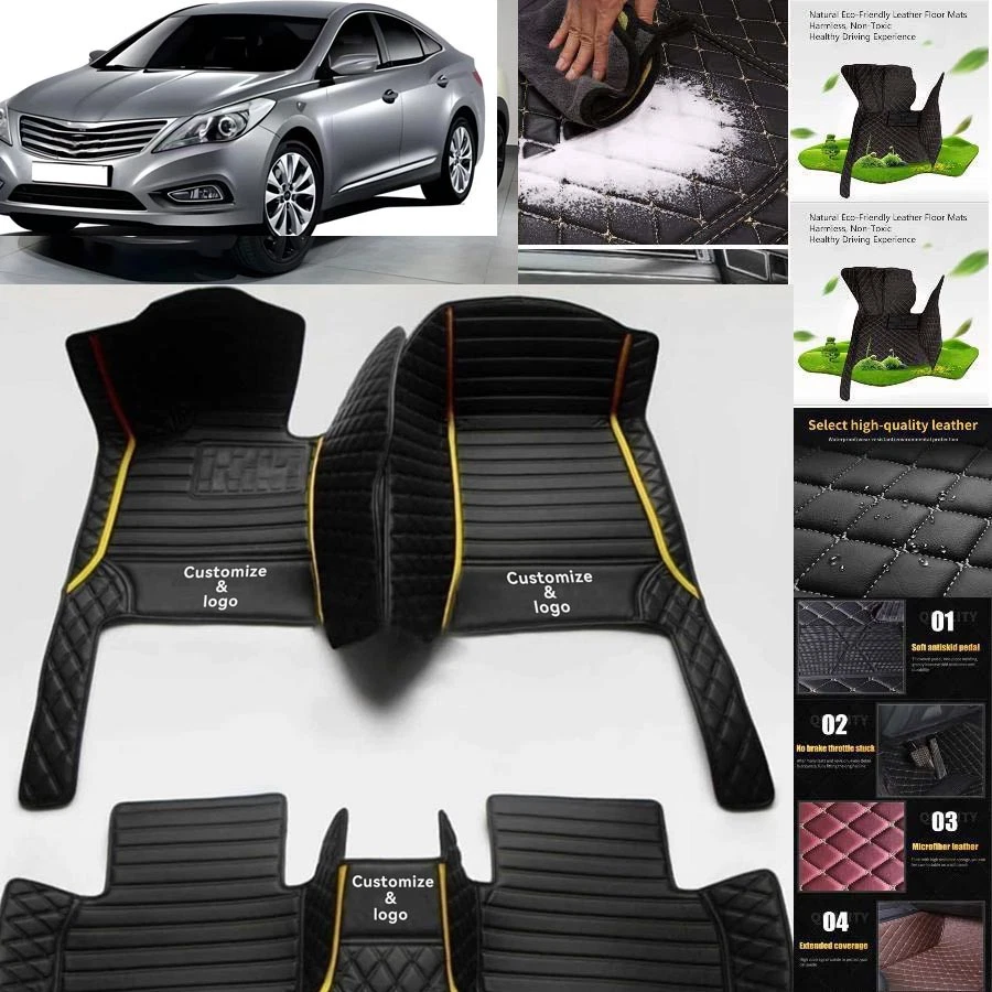For Hyundai Azera Car Floor Mats Carpets Cargo Liners Custom All Weather Foto 4 de 4