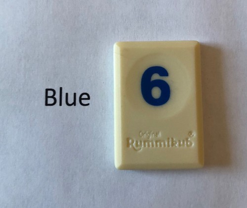 REPUESTO ÚNICO RUMMIKUB (edición 1997) pieza de juego #6 - Elige color - Imagen 3 de 11