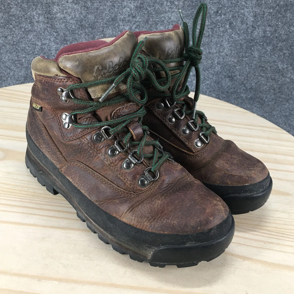 Cabelas Botas de Senderismo Mujer 7.5 B Rimrock Goretex Cuero Marrón Con Cordones 81-1305 Foto 2 de 4