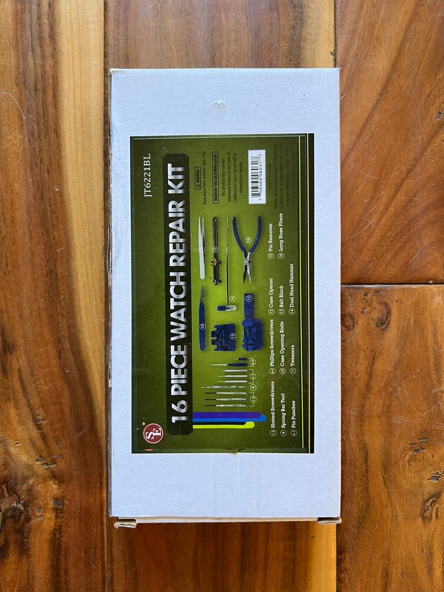 SE 16-Piece Watch Repair Tool Kit Watch Repair, Battery Changes