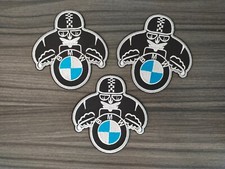 3 pcs Biker Raider B M W Motorcycle Patch Emb...
