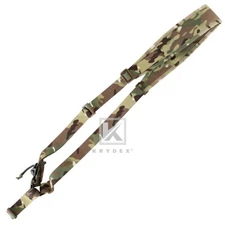 KRYDEX Tactical Sling Strap Modular Slingster Single Point Quick Adjust MC Camo