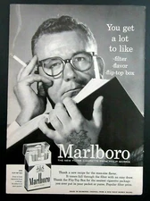 1956 MARLBORO "The New Cigarette From Philip Morris" Magazine Ad
