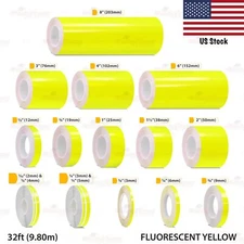 Vinyl Pinstriping Pin Stripe Styling Adhesive Tape Sticker FLUORESCENT YELLOW