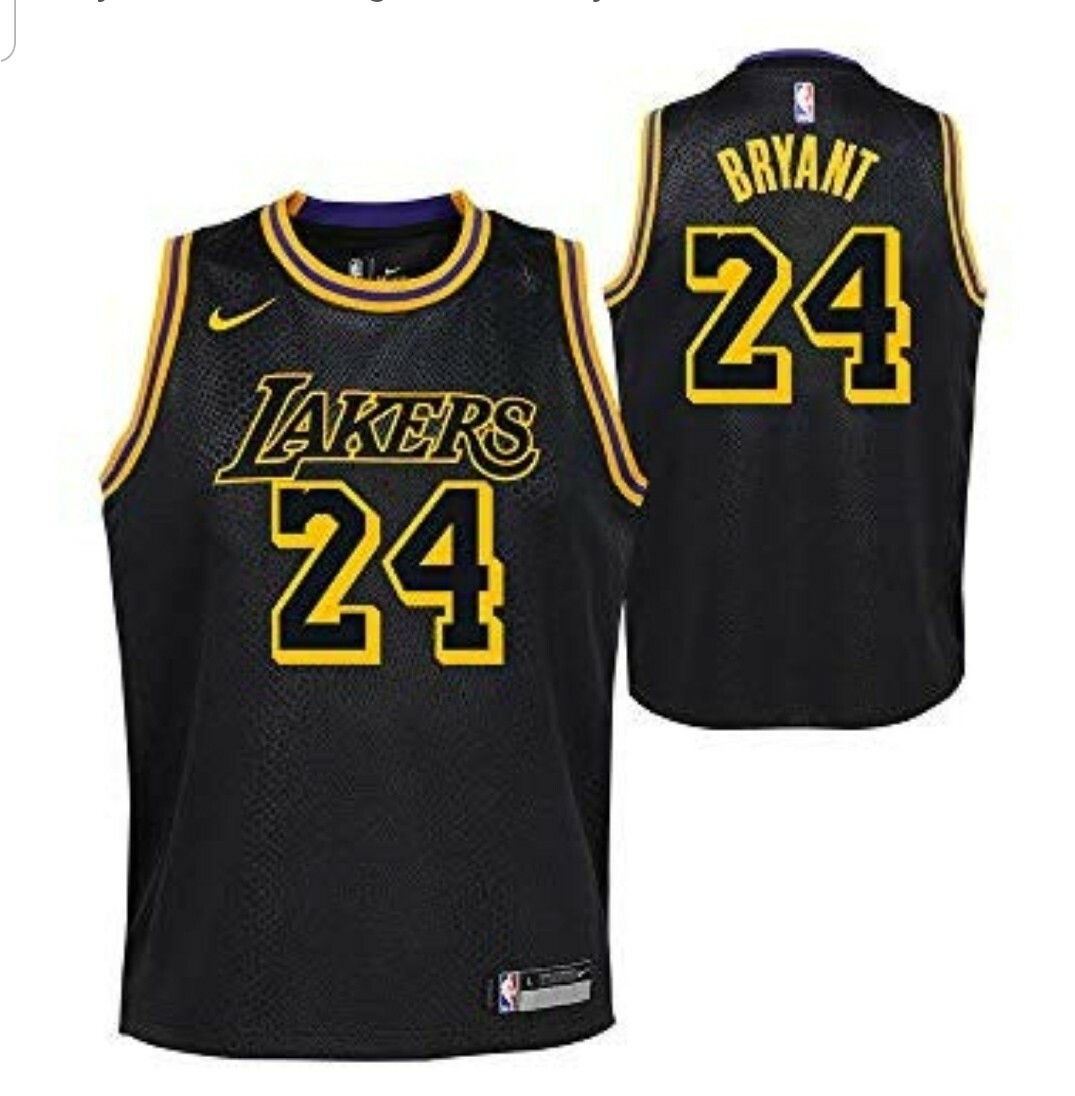 NBA LA LAKERS NIKE KOBE BRYANT BLACK MAMBA CITY EDITION JERSEY