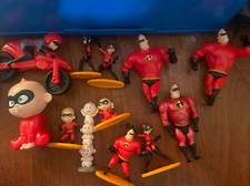 Disney Pixar The Incredibles Figures Lot Of 12 McDonald s Jakks Mattel