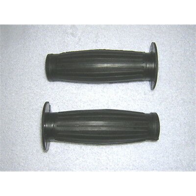 Gran Turismo Style Rubber Grips For Honda CB750 - 7/8" Bar, Black (Pair - Left & Right)