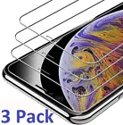 3 件装 适用于 iPhone 16 15 14 13 12 11 X XS Max Pro 钢化玻璃 屏幕保护膜