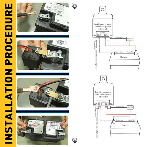 Universal Disconnect Wireless Car Isolator Battery 200A 12v 2 Remote Pcs Control - Picture 2 of 15