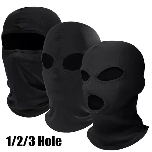 1/2/3 Holes Balaclava Face Mask UV Protection Ski Sun Hood Tactical Mask for Men