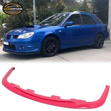 Fits 06-07 Subaru Impreza WRX 4DR STI Style Front Bumper Lip PP Painted Pink