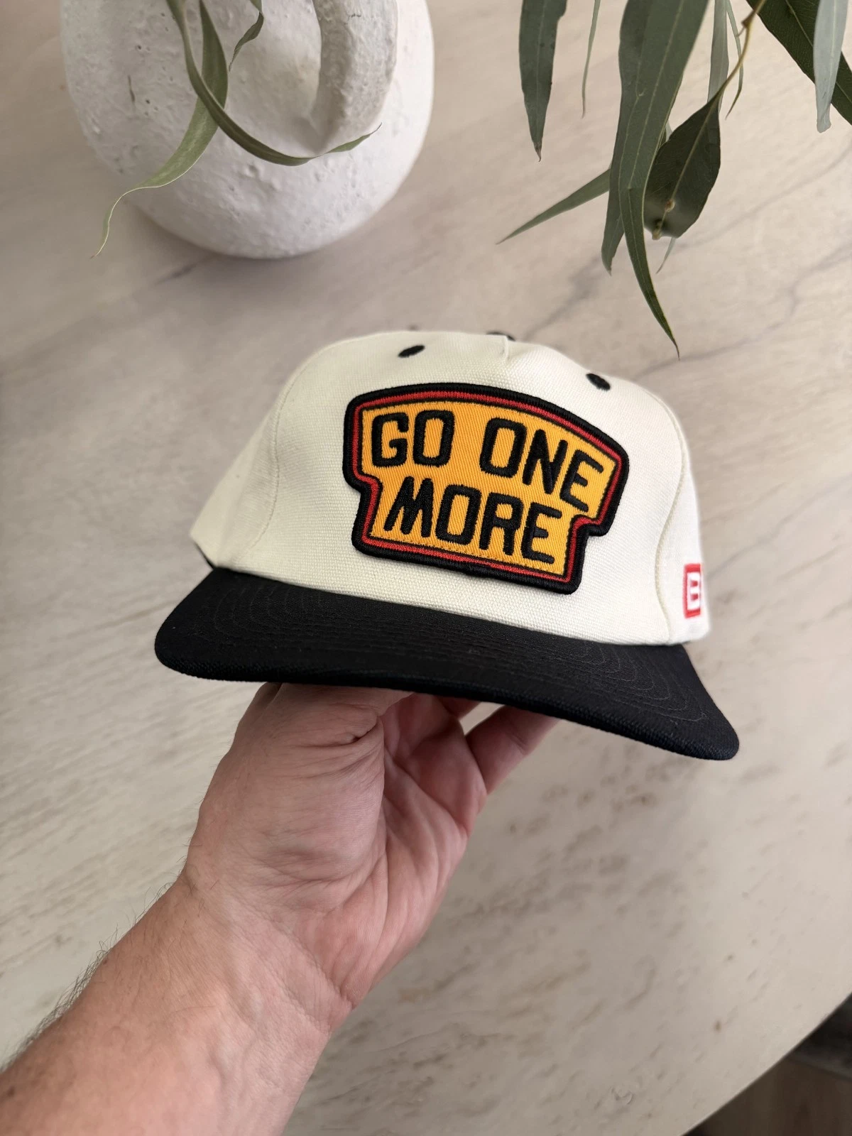 Go One More Snapback Hat - Limited Edition - Cream/Yellow/Black