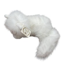 Russ Caress Soft Pets Nikki White Persian Kitty Fluffy Realistic Cat Plush