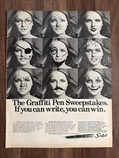 Scripto The Graffiti Pen Sweepstakes If You Can Write You Can Win Print Ad