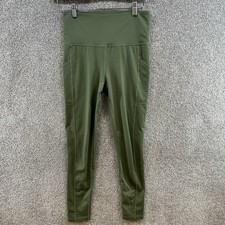 Ideology Women's Leggings Size Small Green Mid Rise Elastic Waist Stretch