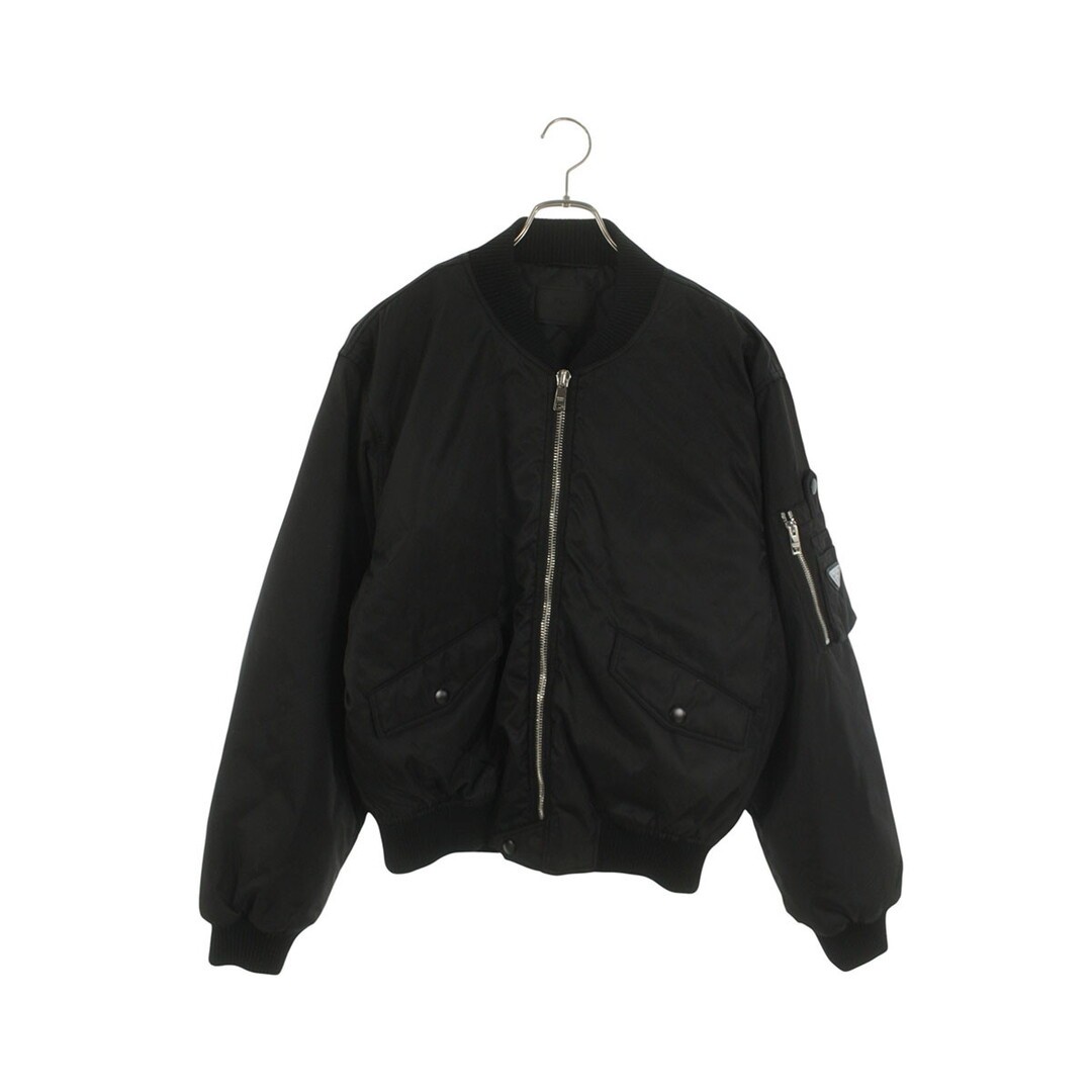 PRADA SGC824 Triangle Logo Bomber Jacket Blouson Men's M Used ef06a488851addd118 thumbnail 2