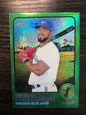 2022 Topps Heritage - Teoscar Hernandez #357 Chrome Green Border Refractor /273