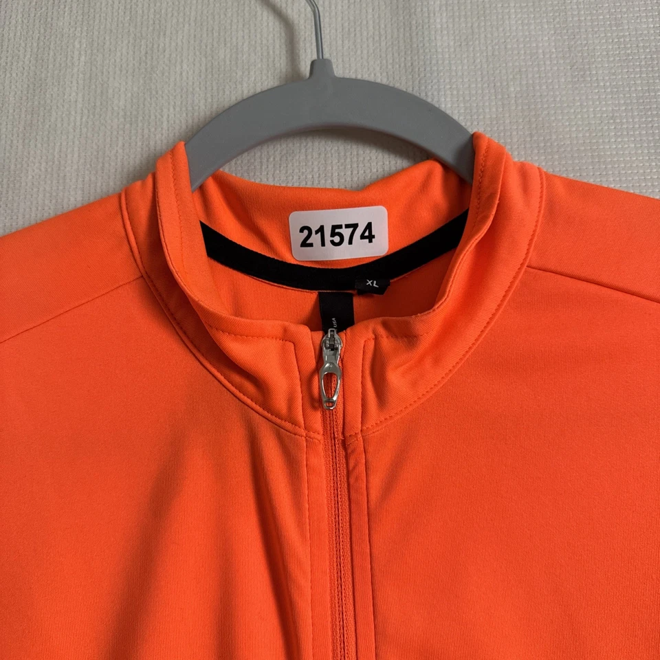 Specialized Men's Size XL Orange Polyester Short Sleeve Full Zip Cycling Jersey - Image 4 of 4