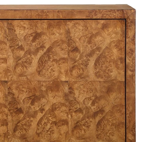 Uttermost 50083 Jethro 32"W 2 Door Plywood - Burl / Gold - Picture 2 of 6