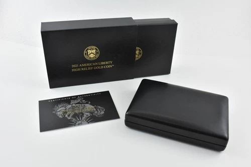 2021 American Liberty High Relief Gold Coin OGP Box + CoA - NO COINS *9544