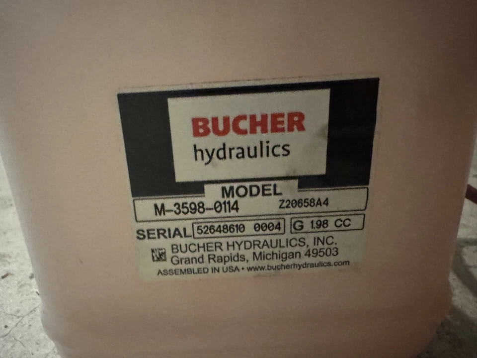Bucher Hydraulics DC Power Unit 12 Volt Motor AMJ 4853 Part No. 50020500811120 - Image 2 of 4
