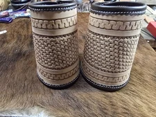Leather Cowboy Wrist Cuffs