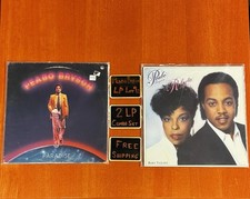 Free Ship! Peabo Bryson~Lot Of 2 LP~Paradise/Born To Love~See Description~Tested