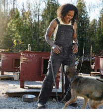 NEW DU.LUTH Women's Heirloom Gardening Bib Overalls - Black