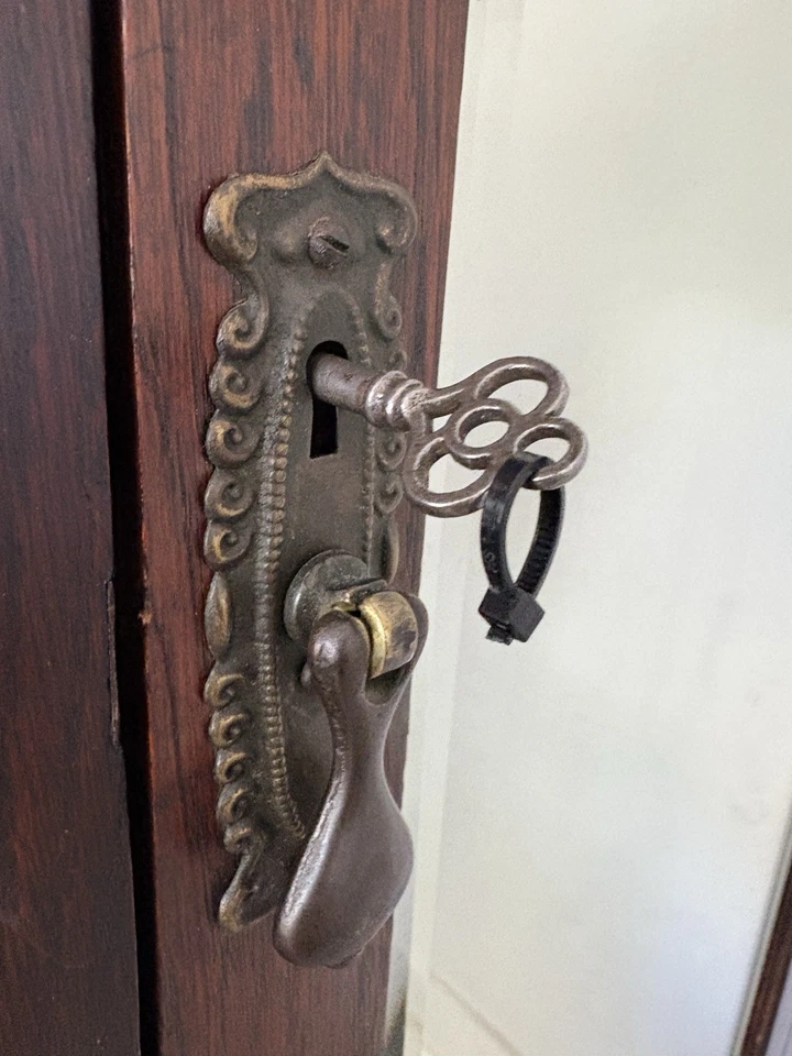 Antique Mirrored Armoire Wardrobe - Image 3 of 4