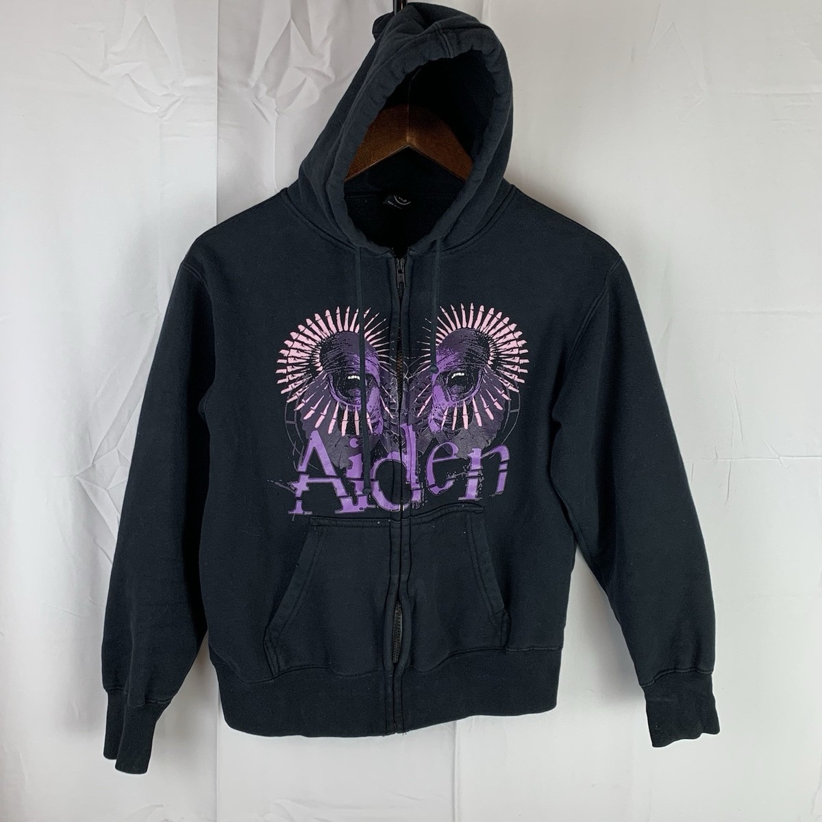 Aiden Full Zip Jacket XS Extra Small VTG Y2K Emo Goth | eBay