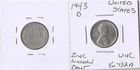 USA 1 cent 1943 D Lincoln UNC!!!