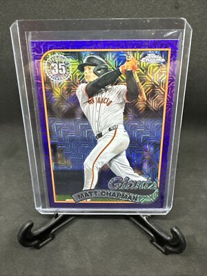 2024 Topps Update MATT CHAPMAN 10/75 Purple Mojo Silver pack Giants