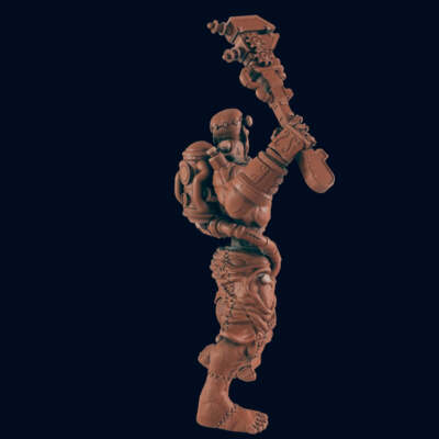 The Monster - Bolts and Brimstone - Minis - EC3D - Cyber Punk - SciFi RPG