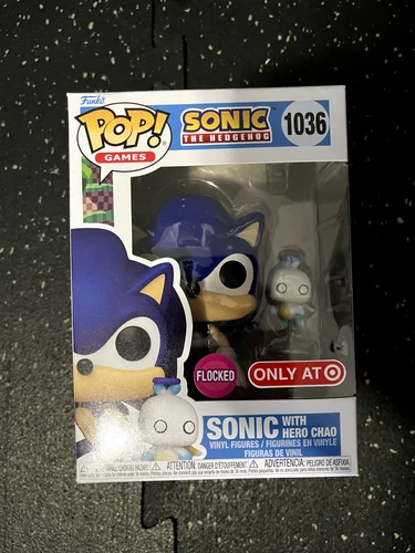 Funko Pop! Vinyl: Sonic the Hedgehog - Sonic with Chao (Flocked) - Target...