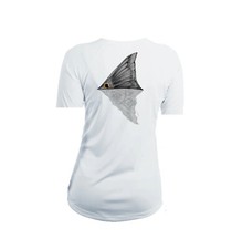 Sea Fear Women's 50 UPF Short Sleeve Rash Guard Scuba Snorkeling Tailing Red Fi