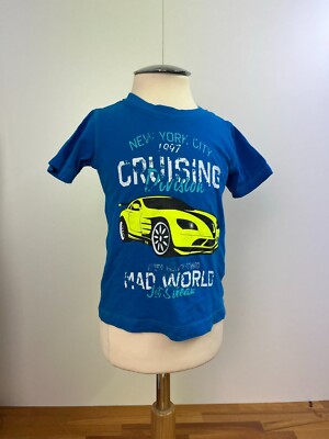 *DopoDopo* T-Shirt,  Jungen Gr.98, blau, Auto
