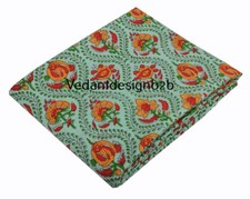 5 Yard Multicolor Hand Block Floral Print Cotton Fabric Dressmaking Sewing