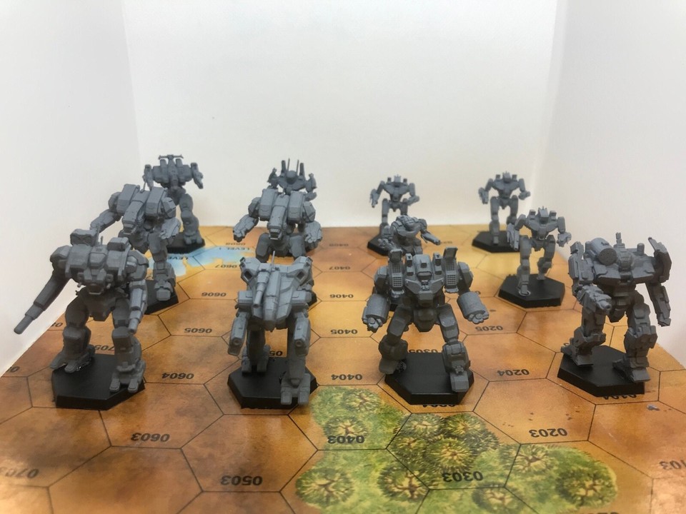 Battletech Miniatures - The Black Widow Company (12x Minis + Hex Bases ...