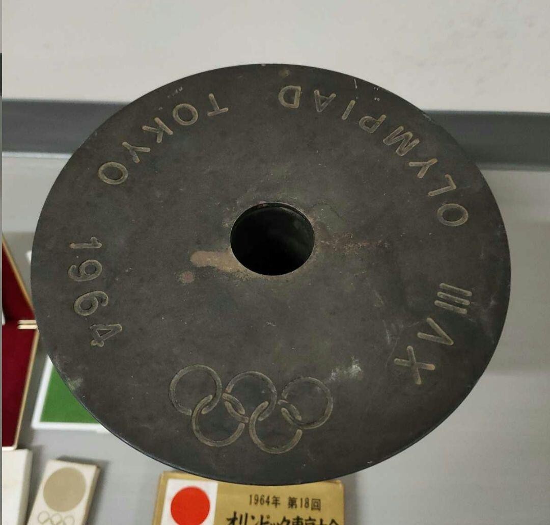 【tom】東京オリンピック1964 トーチキャンドルスタンド（レプリカ） 1964 Tokyo Olympic Official Original Torch Special set