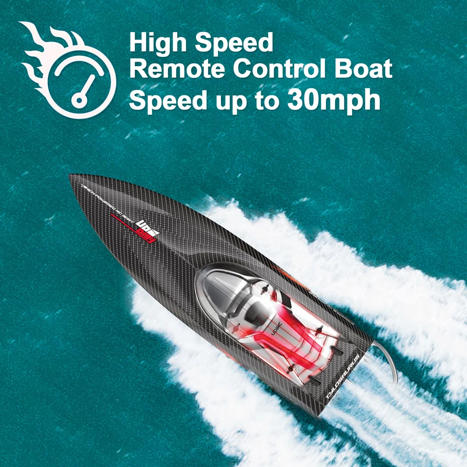UDI 25" Large Brushless RC Boat for Adults 30+MPH High Speed Remote Control Boat - Image 2 of 4