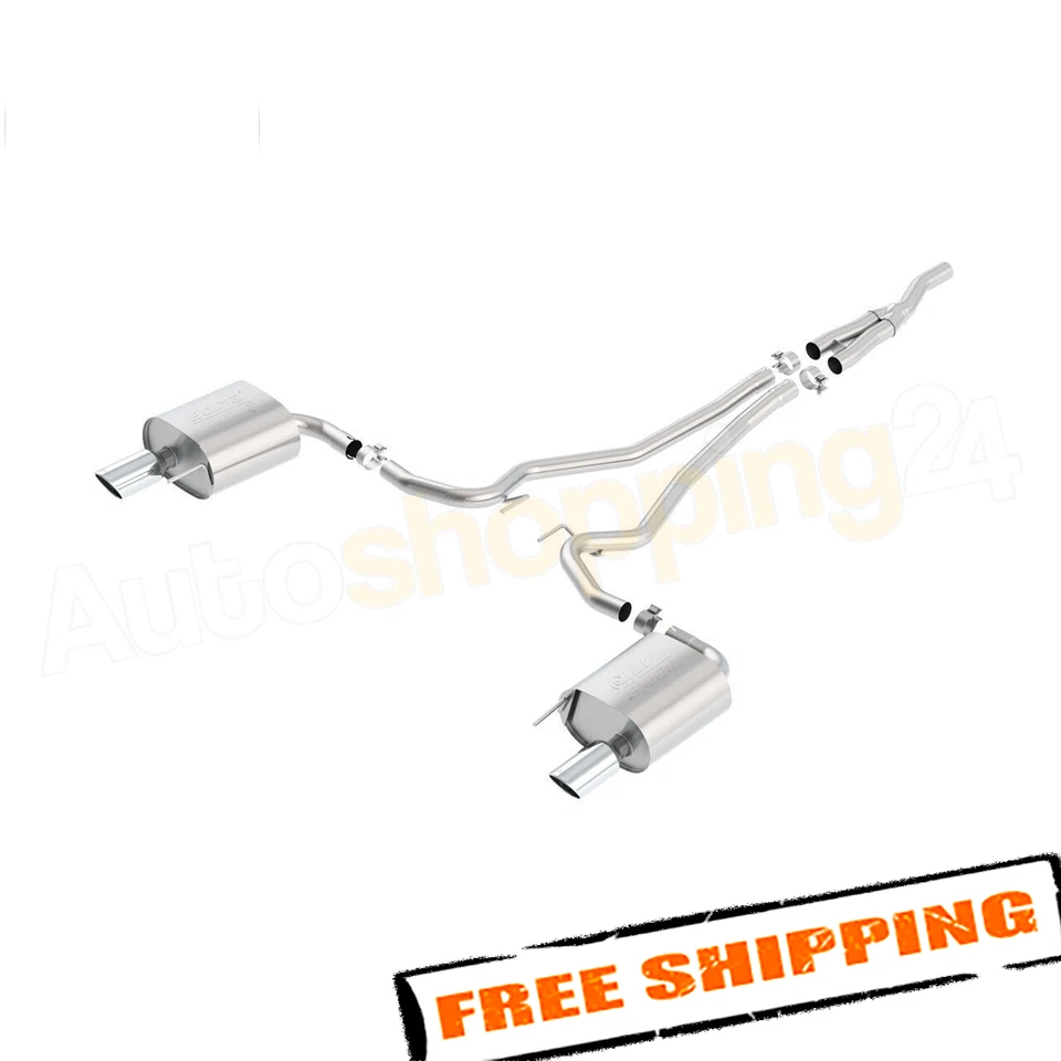 Borla 140585 ATAK Catback Exhaust for 2015-2023 Ford Mustang 2.3L EcoBoost Foto 2 de 4
