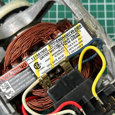 ズーマー Frigidaire Dryer Motor 131951900 S58NXMYW-6904 | eBay