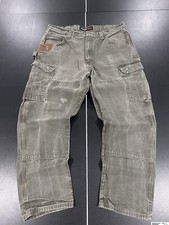 Vintage Wrangler Riggs Workwear Double Knee Pants 38x32 Mens Green Carhartt Like