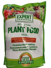 Expert Gardener All-Purpose Plant Food Fertilizer 12-5-7, 4 lb.