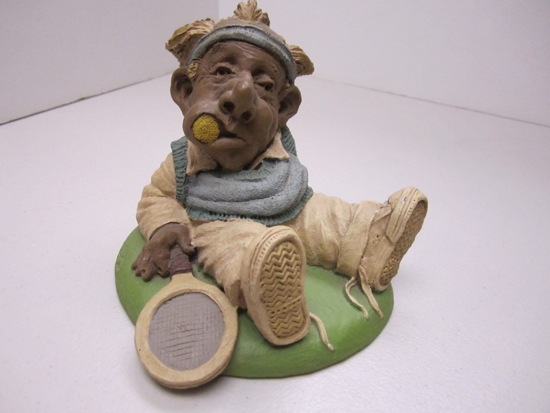 VINTAGE, UNIQUE 1991 CAIM STUDIOS, LTD. FIGURINE "MATCH POINT"