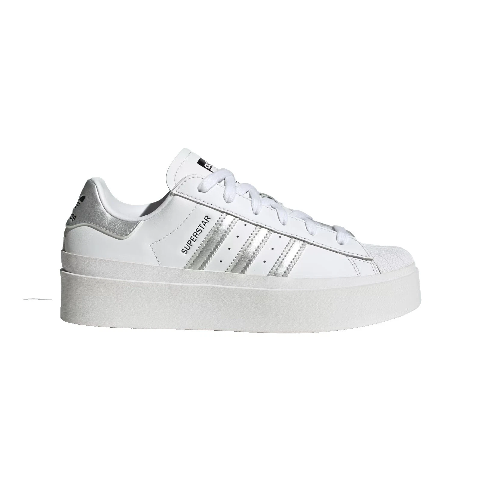 adidas White Solid Athletic Shoes for Women