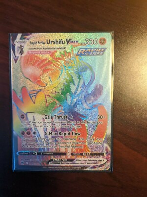 Rapid Strike Urshifu VMAX Rainbow Secret Rare 169/163 Battle Styles (NM